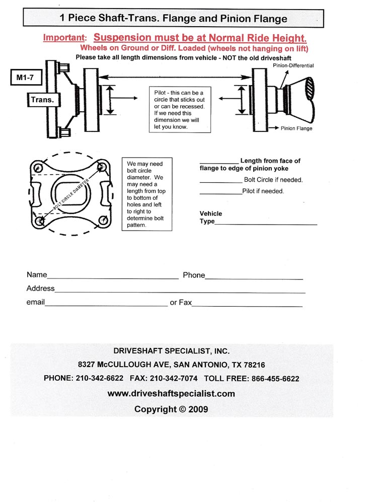 Dodge truck driveshafts page